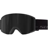SCOTT - Masque de ski - Shield Black/Fog Grey Amp Black Chrome S3 - Noir