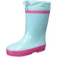 Playshoes Bottes en caoutchouc turquoise / rose foncé