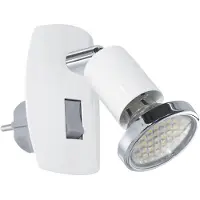 Eglo Tache blanche à brancher Mini 4 avec commutateur