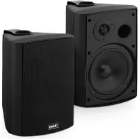 Pyle Enceintes d'extérieur Bluetooth , 60 W RMS, résistantes aux intempéries, paire, couleur noire