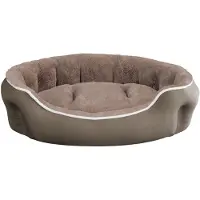 OEM Lit pour chien avec housse beige, 59 x 53 x 18 cm