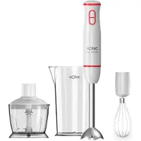 Solac BA5614, Pot à purée, broyeur à glace, 1000 W, Rouge, Transparent, Blanc
