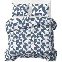 Royal Textile Couverture "Sleeptime Lazy" de couleur bleue, dimensions 240 x 200 cm, avec housses de coussin