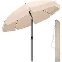 StarTech.com Parasol pliable moderne - Parasol d'extérieur - Inclinable - Protection UV - Idéal pour le jardin, la plage et la terrasse - [Marque]