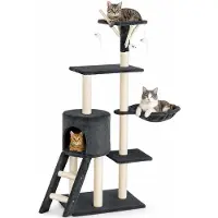 Bakaji : Griffoir pour chats, en sisal, aire de jeux pour chats, jouet, griffoir