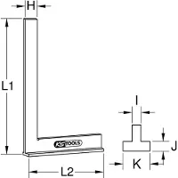 Ks Tools 300.0215 3000215 Try square
