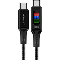 Acefast C7-03 Usb-C Cable Usb-C 100W 1.2M With Display - Noir