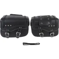 Gistuch Sacs de selle de moto 30L capacité Cuir synthétique - Sacs à bagages étanches Universal Fit pour motos