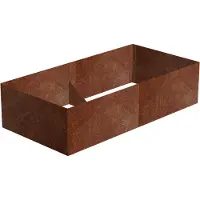 CORGARDEN Alto Lit surélevé 74 x 148 x 36 cm, corten 1012
