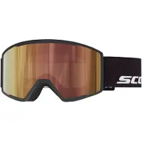 SCOTT - Masque de ski photochromique - Trace Pro Ls Black Amp Ls Cinnamon Chrome S1-3 en Silicone - Noir