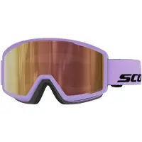 SCOTT - Masque de ski photochromique - Trace Pro Compact Ls Sherbet Purple/Black Amp Ls Cinnamon Chrome S1-3 en Silicone - Violet