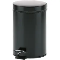 kela Seau à cosmétiques Graphite Métal noir 26cm 17cmØ 3l, 20903