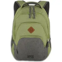 Travelite Sac à dos 'Basic' gris chiné / pomme