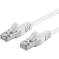 PremiumCord Patch kabel CAT6a S-FTP, RJ45-RJ45, AWG 26/7 10m bílá