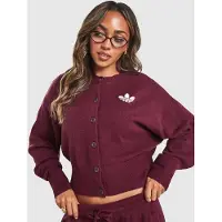 Adidas Originals Cardigan en maille Trefoil - Rouge, Rouge
