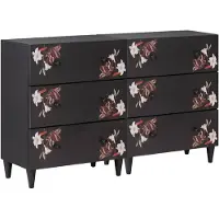 Syfax Armoires de rangement, 2 pièces, dimensions : 120 x 33 x 75 cm, en bois massif de manguier