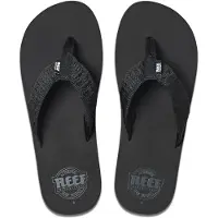 Reef Claquettes / Tongs 'Smoothy' noir / blanc