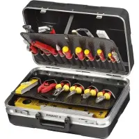 Parat SILVER Beginner Mallette à outils universelle - Coque rigide en plastique verrouillable avec compartiments - sans contenu ( 485020171 )