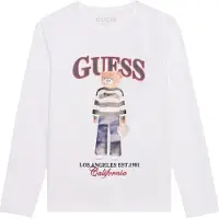 GUESS T-Shirt marron / rouge / noir / blanc