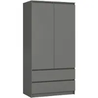 Akord Armoire Graphite Brillant 90X51X180
