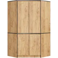 Akord Armoire D'angle 4 Portes Chêne Craft 100X50X180