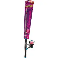 Shakespeare Cosmic Pink Spincast Fishing Combo Noir 1.40 m / 5-20 g