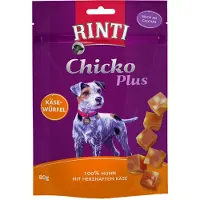 Rinti 3x225g Chicko Plus Dés de fromage - Friandises pour chien