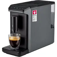 Tchibo Machine à café automatique Esperto mini, couleur grise, seulement 16 cm de large. Prépare l'espresso, le caffè crema et le caffè XL. Réservoir d'eau de 1,1 litre. Nettoyage facile