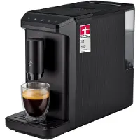 Tchibo Machine à café automatique Esperto mini, noire, seulement 16 cm de large. Prépare l'espresso, le caffè crema et le caffè XL. Réservoir d'eau de 1,1 litre. Nettoyage facile