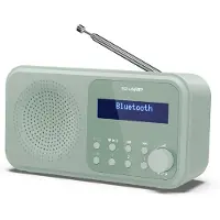 Sharp Radio numérique portable Bluetooth Tokyo DAB /DAB+ /FM Vert aigue-marine
