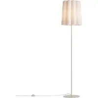 QAZQA Lampadaire Japandi beige avec abat-jour en tissu 160cm - Jenni