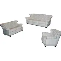 AEA Ledersofa Sofagarnitur 3+2+1 Couch Sofa Polster Englische Stil Möbel klassisch