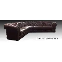 AEA Chesterfield Ecksofa Sofa Couch Ledersofa Polster Eck Couch Garnitur Design #335