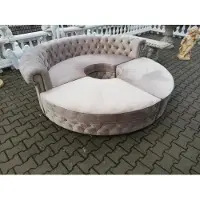 Xl Moebel Gmbh Chesterfield Rundsofa Stoff Runde Sofa XXL Wohnlandschaft Eckcouch Ecksofa Couch