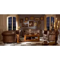AEA Edle Designer Polster Sofa Couch Garnitur Leder Sofas Couchen 3+2+1 Chesterfield