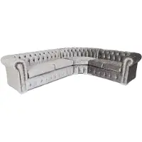 AEA Chesterfield Ecksofa Sofa Couch Ledersofa Polster Eck Couch Garnitur Design #330