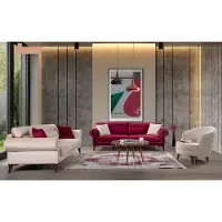 AEA Garnitur Set Sofagarnitur 3+3+1 Sitz Sofa Sofas Sessel Stoff 3tlg. Couchen