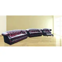 Xl Moebel Gmbh Oxford Edle Designer Ledersofa Chesterfield Couch Sofagarnitur 3+2+1 Sofa Sofas