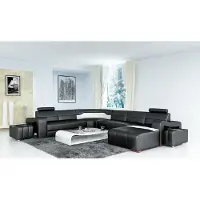 AEA Wohnlandschaft Couch Polster Eck Garnitur Designer Ledersofa Big Sofa USB