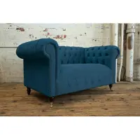 AEA Design Polster Sitz Couch 2 Sitz Garniture Sofa Canapés Tissu Vert