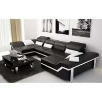 Xl Moebel Gmbh Ledersofa Sofa Couch Wohnlandschaft Ecksofa Garnitur Design Modern Sofa mit USB