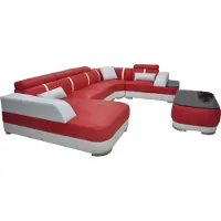 AEA Design Eck Couch Sitz Leder Polster Ecke Garnitur Wohnlandschaft Sofa mit USB