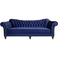 AEA Blaue Chesterfield Wohnzimmer Modern Design Couchen Sofa Designer Möbel Stoff