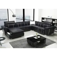 AEA Big U-Form Ecksofa Sofa Couch Polster Garnitur Leder Wohnlandschaft