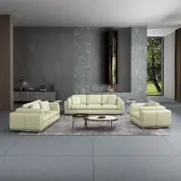 AEA Ledersofa Sofagarnitur 3 2 1 Sitzer Set Garnitur Polstersofa Couch Sofa Couch