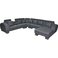 AEA Eck Leder Sofa +USB Couch Polster Sitz Wohnlandschaft Design XXL U-Form Garnitur