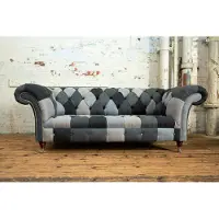 AEA Sofa 3 Sitzer Couch design Chesterfield Sitz Garnitur Leder Polster