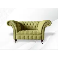 AEA Canapé Chesterfield Canapé rembourré Garniture 1,5 places Canapés classiques monoplace