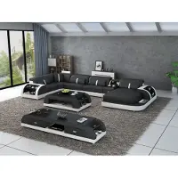AEA Moderne Designer Ecksofa U-Form Wohnlandschaft Couch Sofas Polster Ecke Sofa