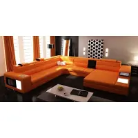 AEA Design Sofa Ecksofa Couch Polster Eck Sitz Garnitur Wohnlandschaft Leder USB+LED